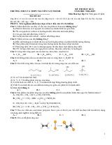 Đề thi Học kì 2 Hóa học 11 năm 2024-2025 trường THCS&THPT Nguyễn Tất Thành (Hà Nội)